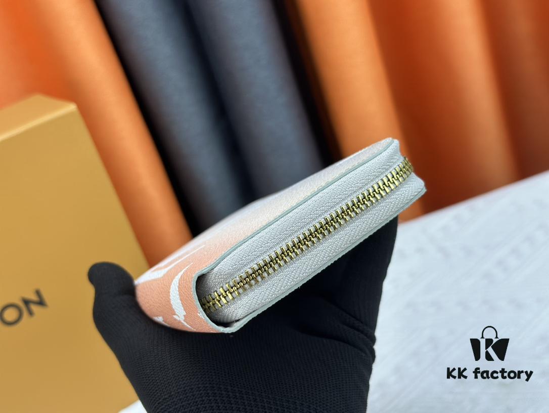 Wallet M80361 Light Pink M60017 New Women's Zipper Pouch