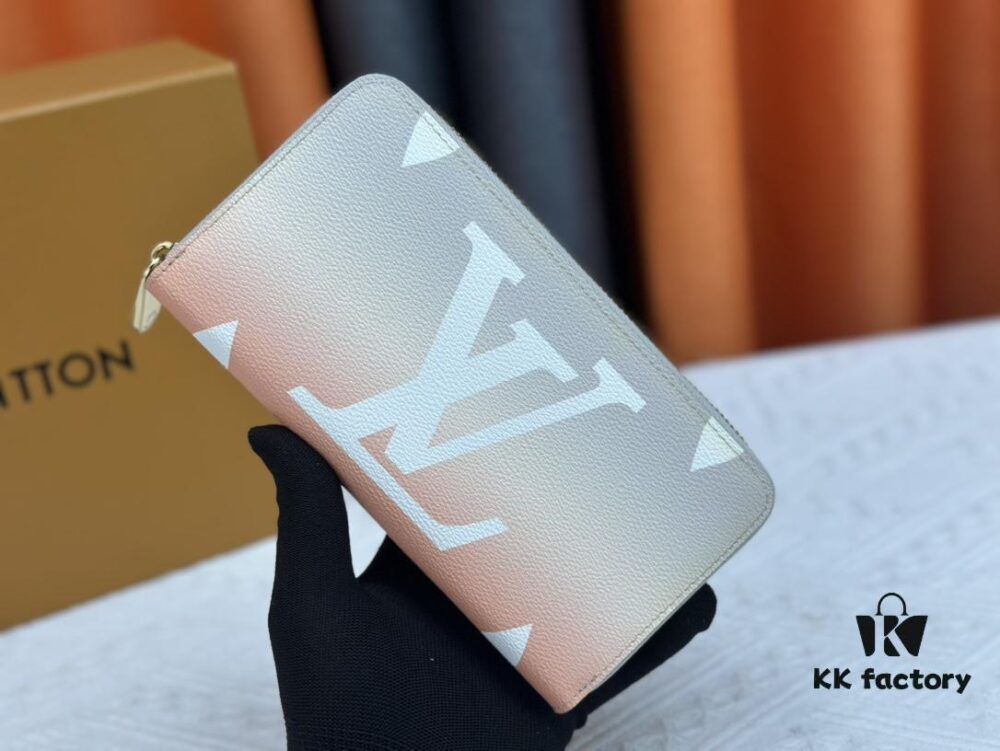 Wallet M80361 Light Pink M60017 New Women's Zipper Pouch