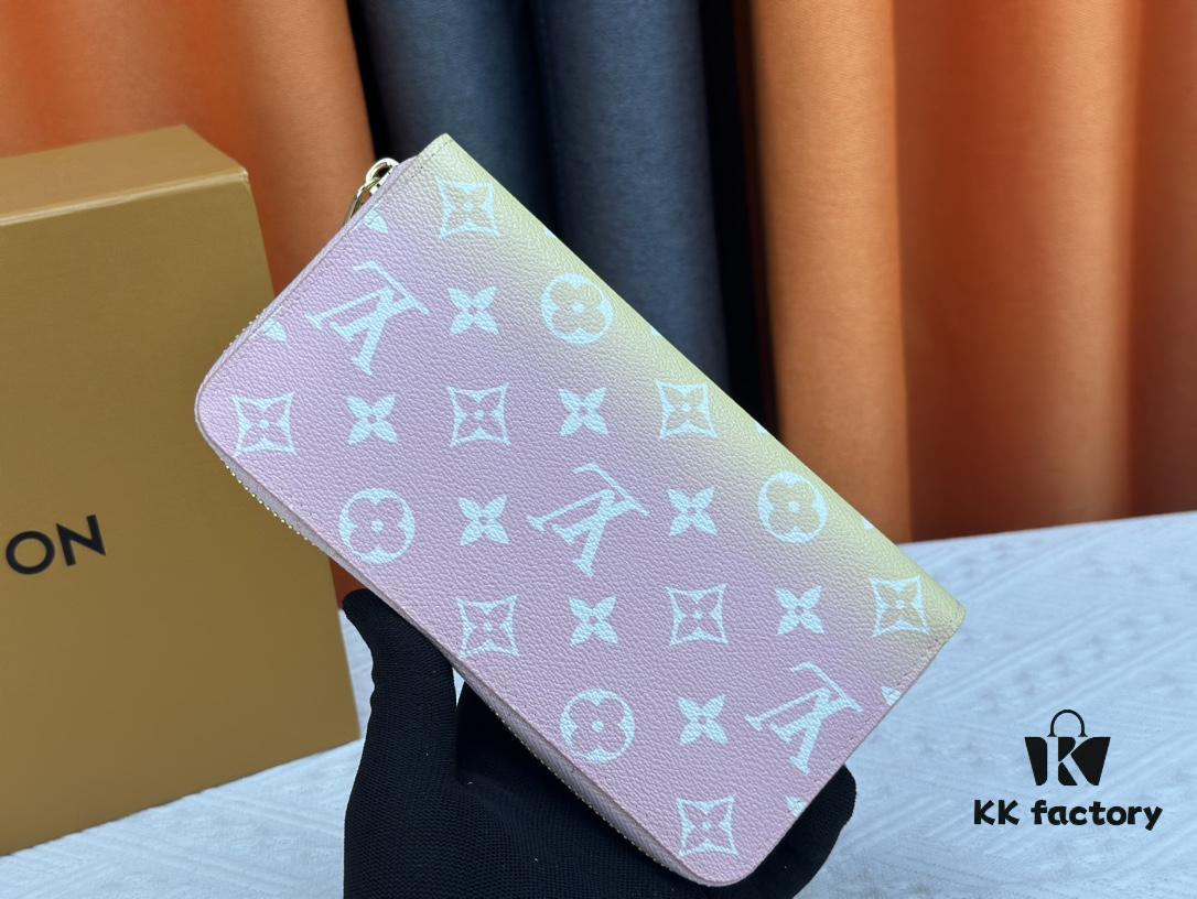 Wallet M80361 Pink M60017 New Women's Zipper Pouch