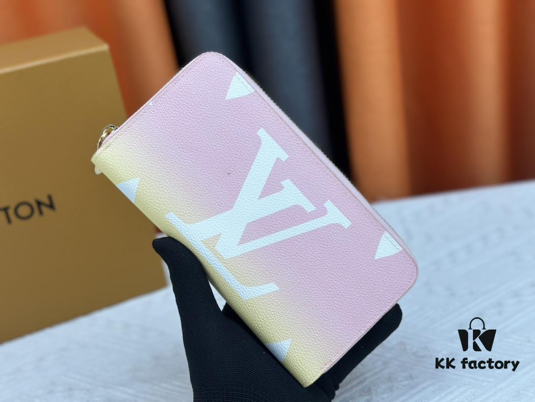 Wallet M80361 Pink M60017 New Women's Zipper Pouch