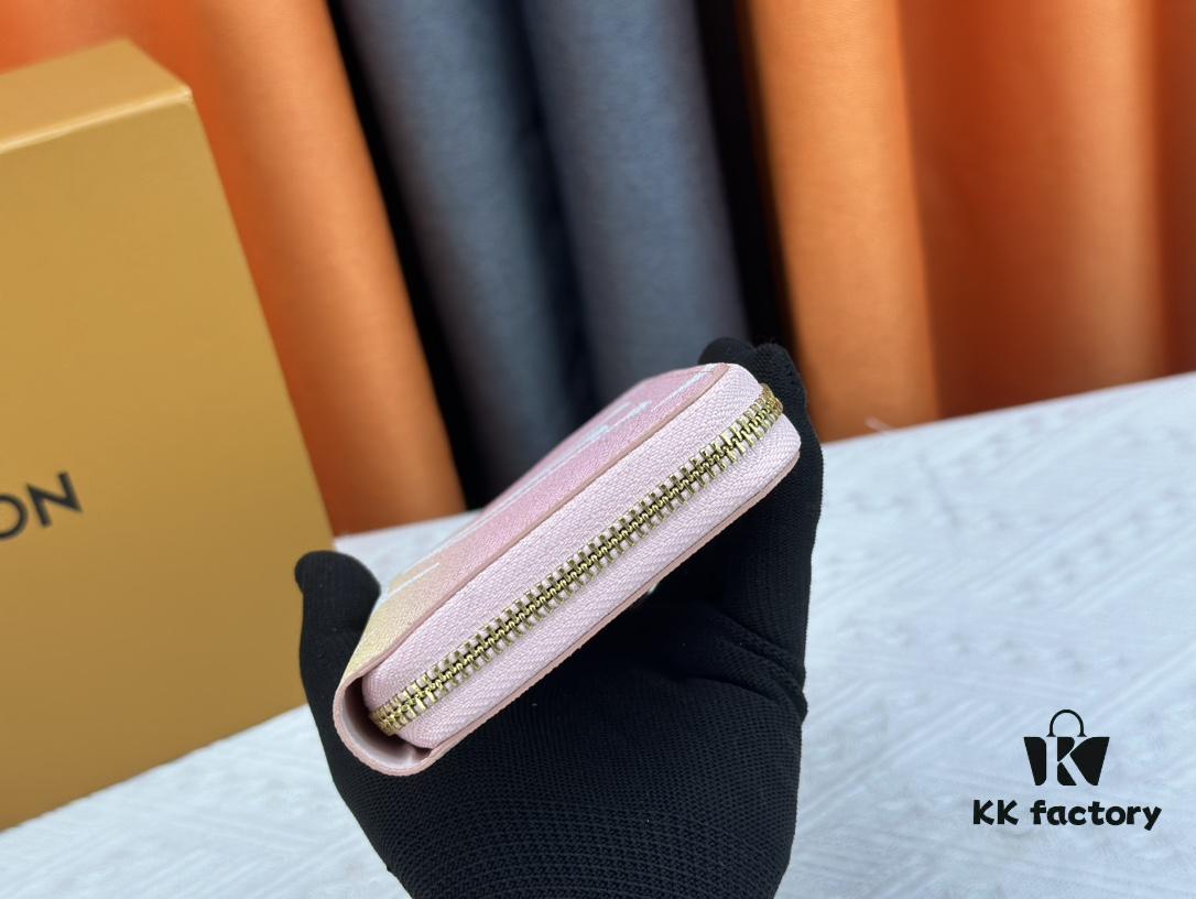 Wallet M80361 Pink M60017 New Women's Zipper Pouch