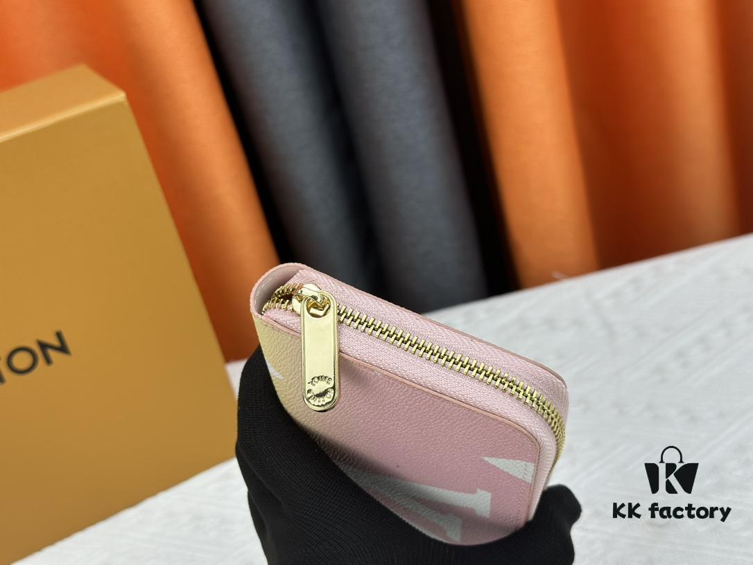 Wallet M80361 Pink M60017 New Women's Zipper Pouch