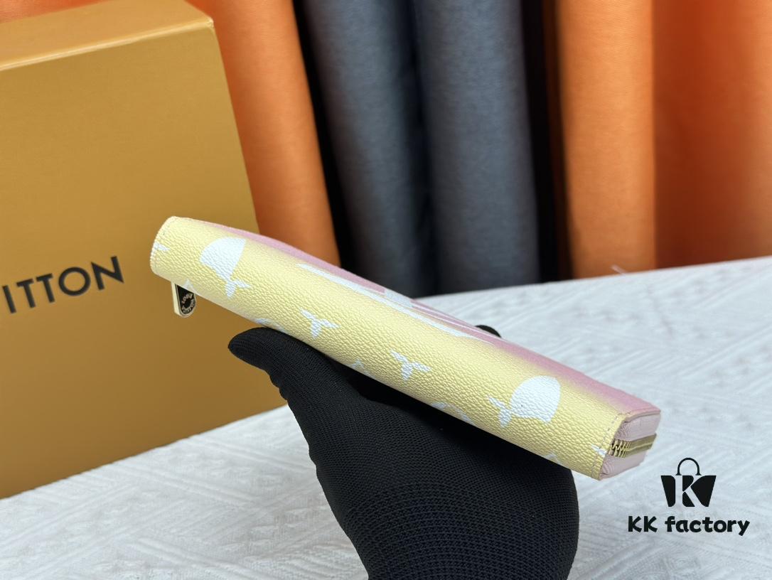 Wallet M80361 Pink M60017 New Women's Zipper Pouch