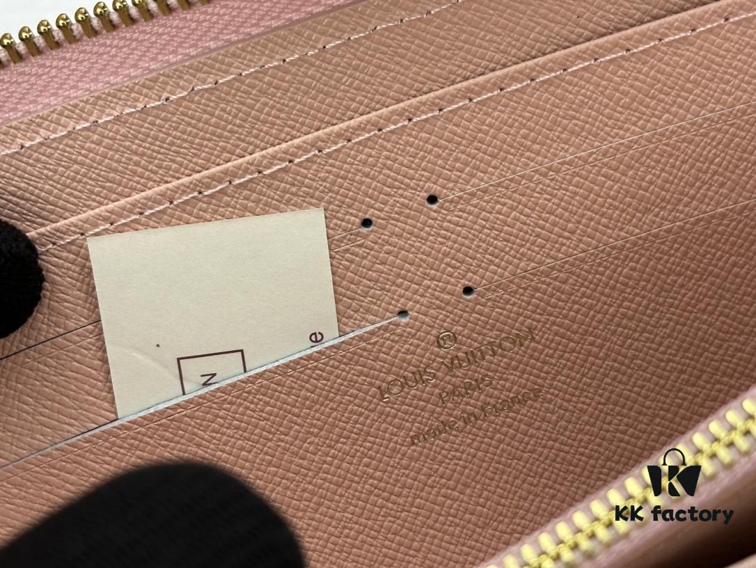 Wallet M80361 Pink M60017 New Women's Zipper Pouch