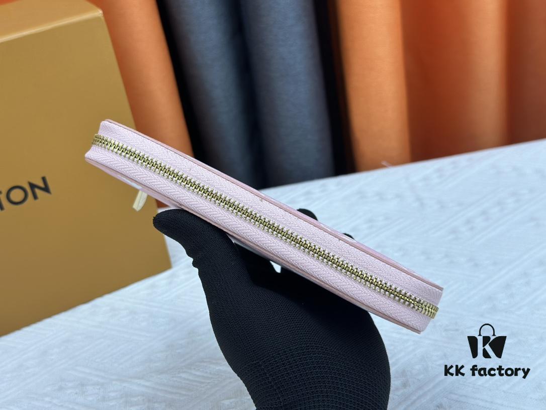 Wallet M80361 Pink M60017 New Women's Zipper Pouch