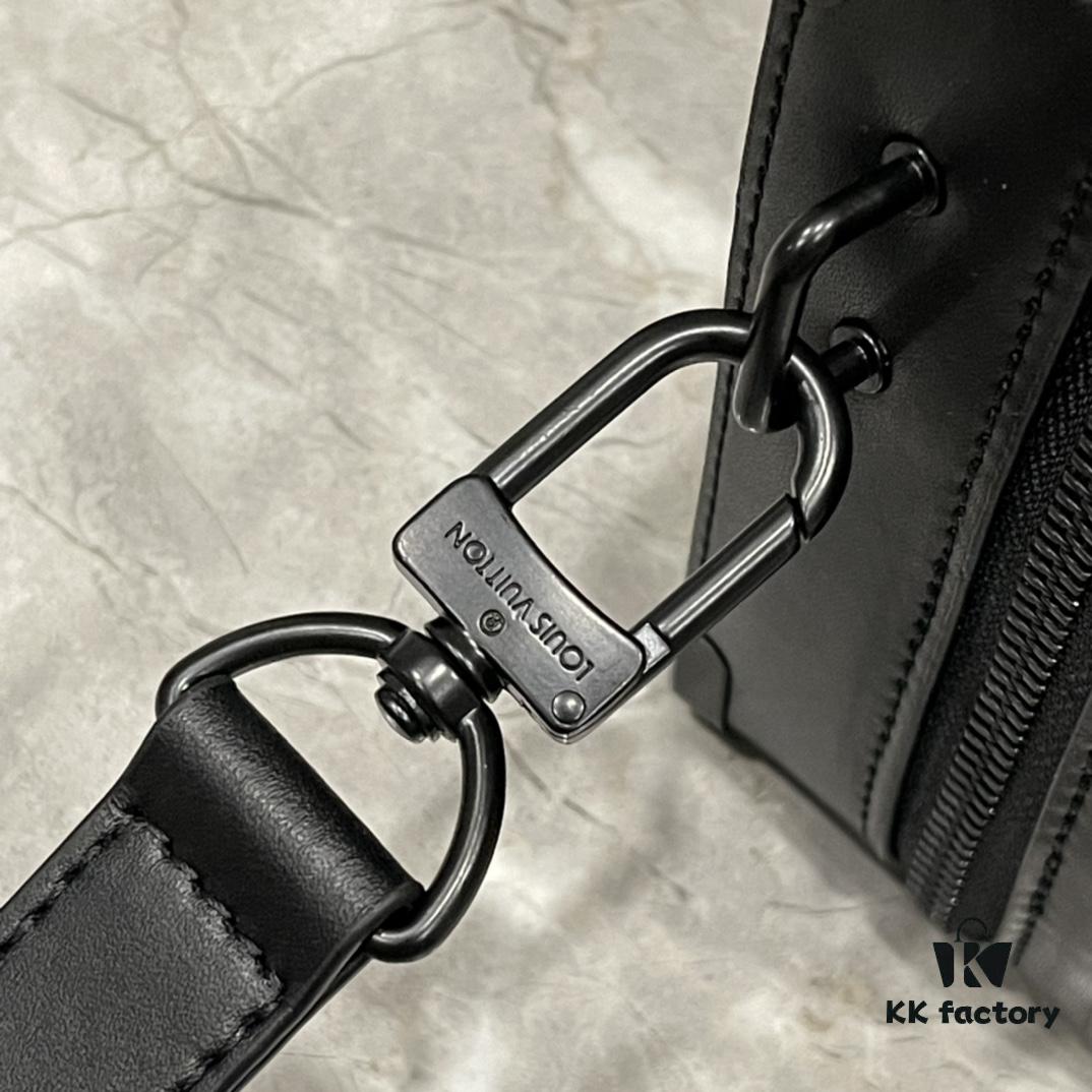 Upgraded Version 🔥 M45935 59163 Handle Soft Trunk Handbag crafted from Louis Vuitton's iconic Monogram Macassar canvas, featuring stud detailing at corners and leather reinforcement straps that evoke the brand's trunk-making heritage. The sleek silhouette, paired with a detachable shoulder strap, offers effortless carry for small electronics and daily essentials. A wide opening ensures easy access to contents.
