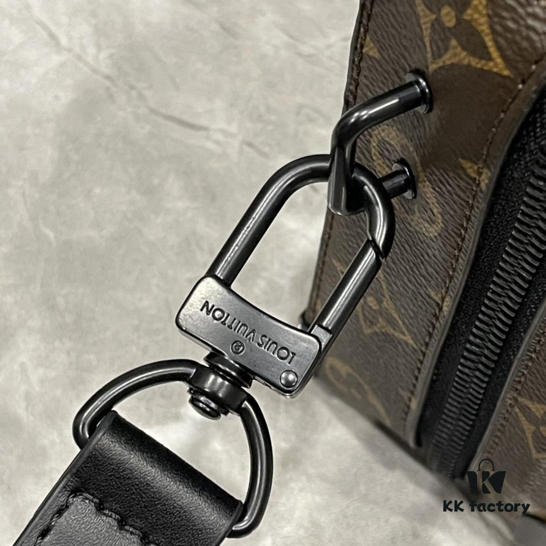 Upgraded Version 🔥 M45935 59163 Handle Soft Trunk Handbag crafted from Louis Vuitton's iconic Monogram Macassar canvas, featuring stud corners and leather reinforcement straps that evoke the brand's trunk-making heritage. Sleek silhouette with a detachable shoulder strap allows easy portability for small electronic devices and personal essentials. Wide opening facilitates convenient access to contents.