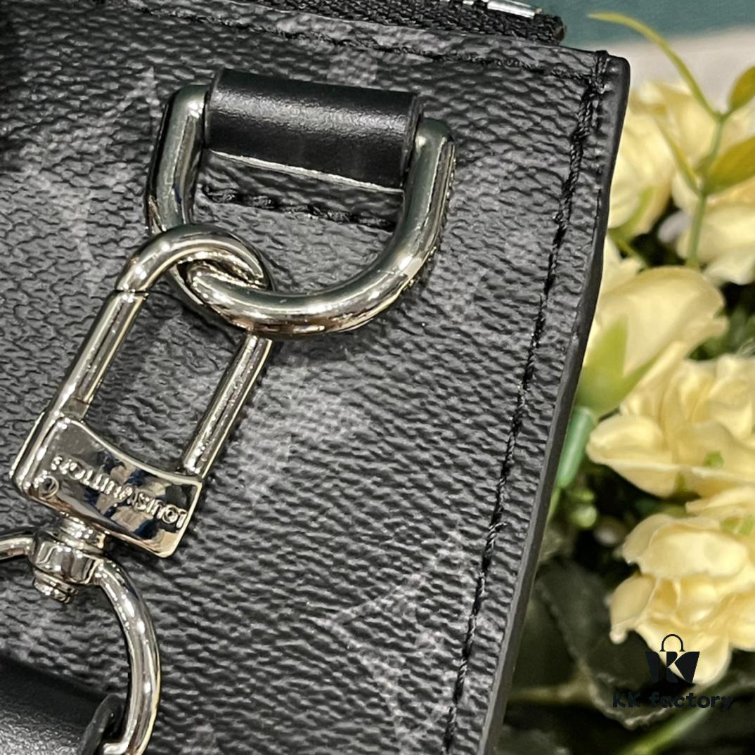 Upgraded Version 59960 Embossed 46098 Black Flower Full Edition New Sac Plat Cross Handbag