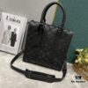 Upgraded Version 59960 Embossed 46098 Black Flower Full Edition New Sac Plat Cross Handbag