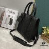 Upgraded Version 59960 Embossed 46098 Black Flower Full Edition New Sac Plat Cross Handbag