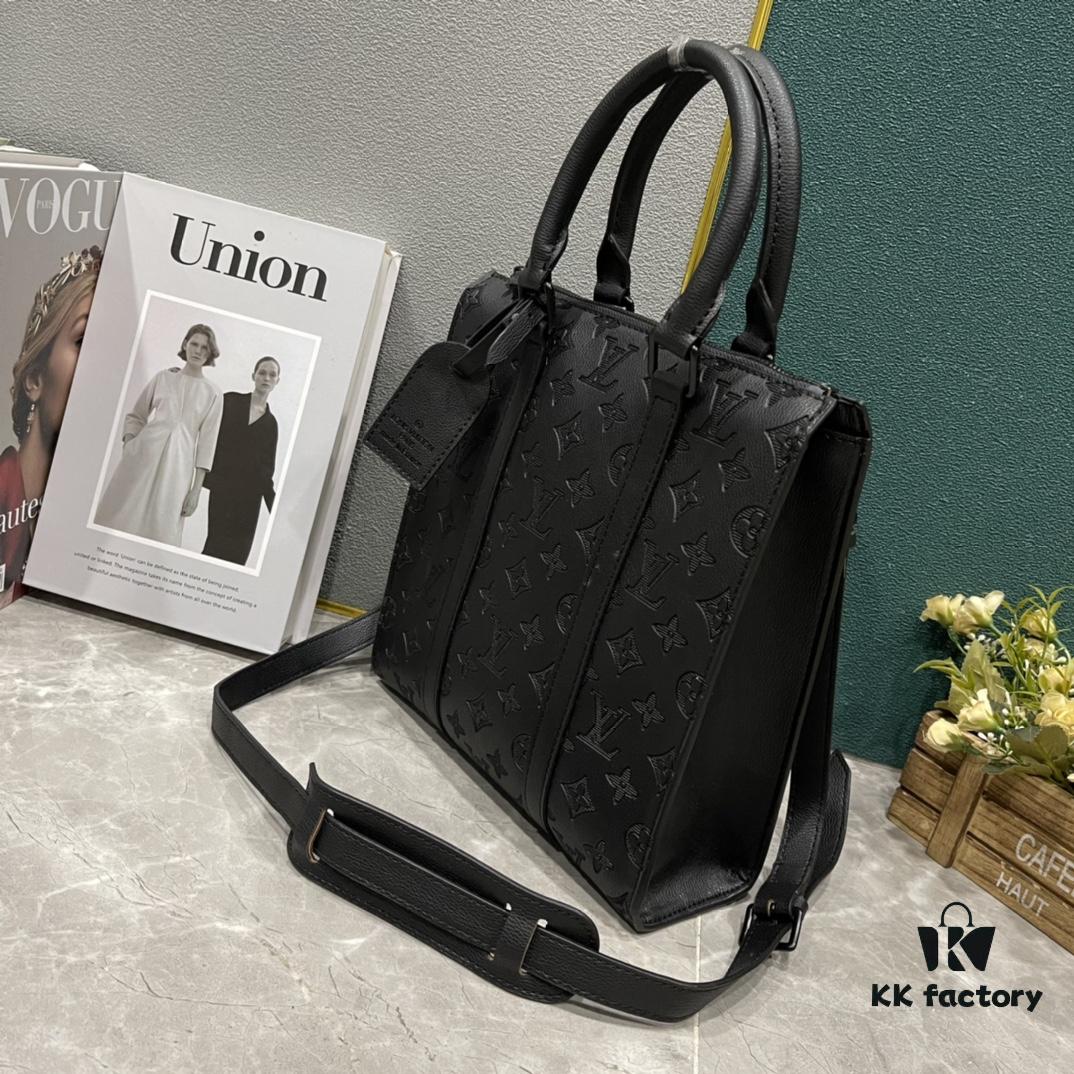 Upgraded Version 59960 Embossed 46098 Black Flower Full Edition New Sac Plat Cross Handbag