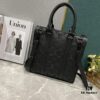 Upgraded Version 59960 Embossed 46098 Black Flower Full Edition New Sac Plat Cross Handbag