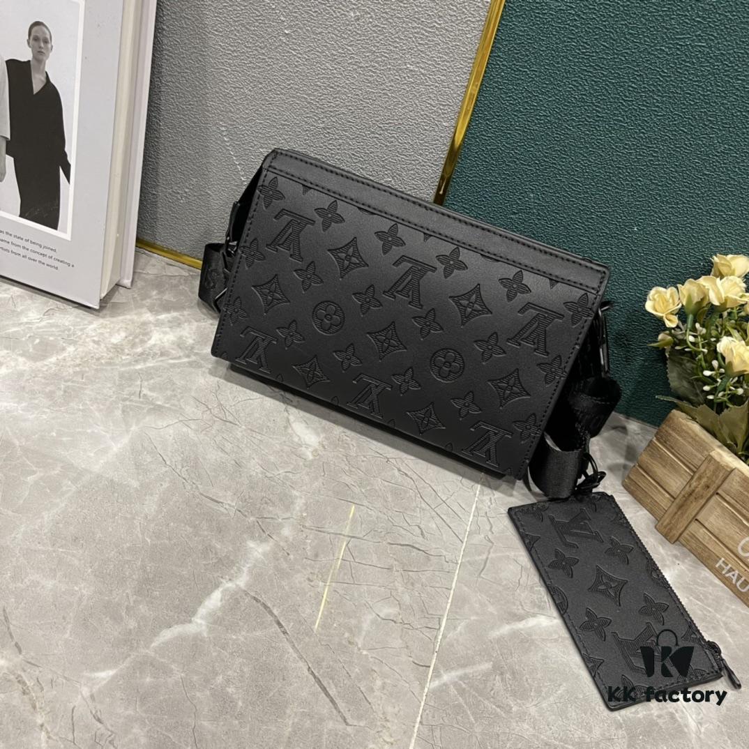 Upgraded 2-Piece Set M64608 M81115 M81972 M81124 M81753 M81431, Inspired by Louis Vuitton Pochette Voyage Clutch in Monogram Shadow Leather