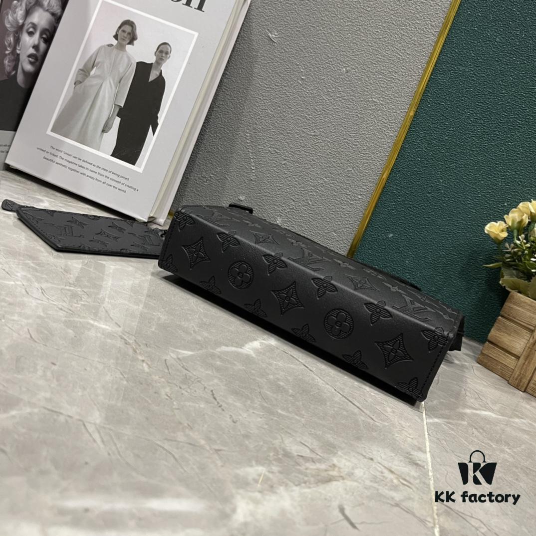 Upgraded 2-Piece Set M64608 M81115 M81972 M81124 M81753 M81431, Inspired by Louis Vuitton Pochette Voyage Clutch in Monogram Shadow Leather