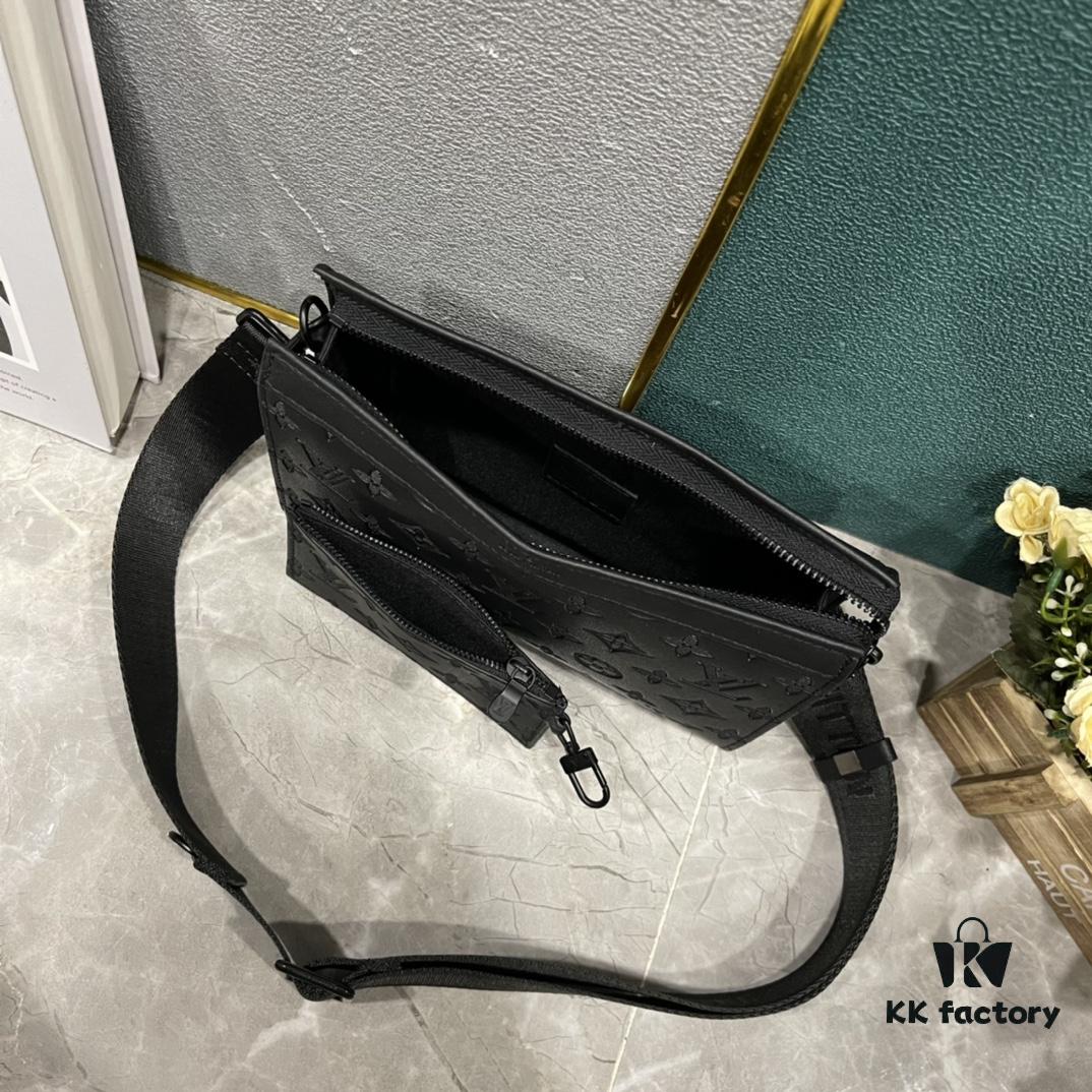 Upgraded 2-Piece Set M64608 M81115 M81972 M81124 M81753 M81431, Inspired by Louis Vuitton Pochette Voyage Clutch in Monogram Shadow Leather