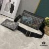Upgraded 2-Piece Set M64608 M81115 M81972 M81124 M81753 M81431, Inspired by Louis Vuitton Pochette Voyage Clutch in Monogram Shadow Leather