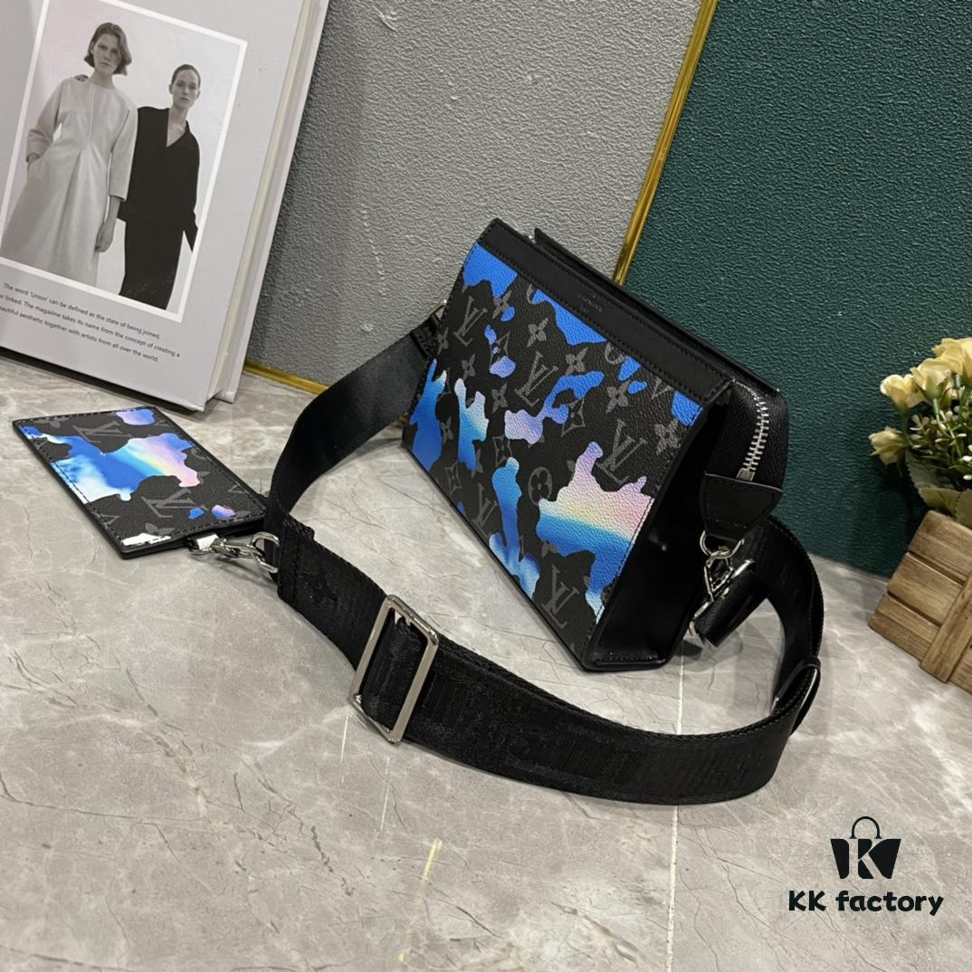 Upgraded 2-Piece Set M64608 M81115 M81972 M81124 M81753 M81431 Inspired by Louis Vuitton Pochette Voyage Clutch in Monogram Shadow Leather