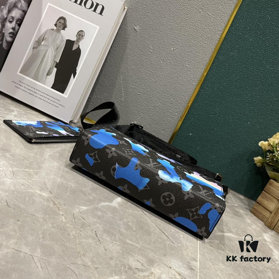 Upgraded 2-Piece Set M64608 M81115 M81972 M81124 M81753 M81431 Inspired by Louis Vuitton Pochette Voyage Clutch in Monogram Shadow Leather