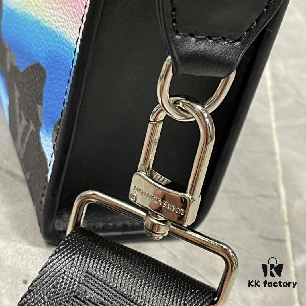 Upgraded 2-Piece Set M64608 M81115 M81972 M81124 M81753 M81431 Inspired by Louis Vuitton Pochette Voyage Clutch in Monogram Shadow Leather