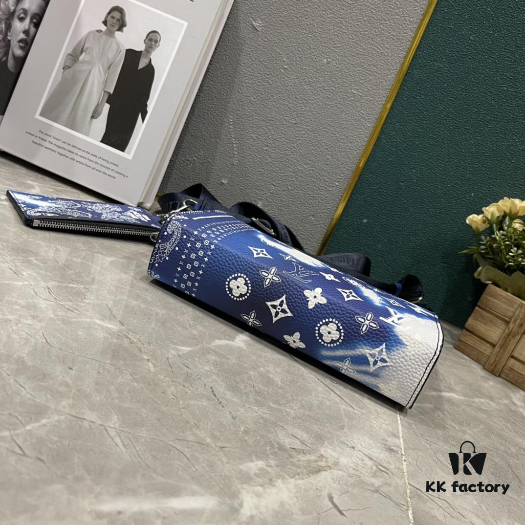 Upgraded 2-Piece Set M64608 M81115 M81972 M81124 M81753 M81431, Inspired by Louis Vuitton Pochette Voyage Clutch in Monogram Shadow Leather