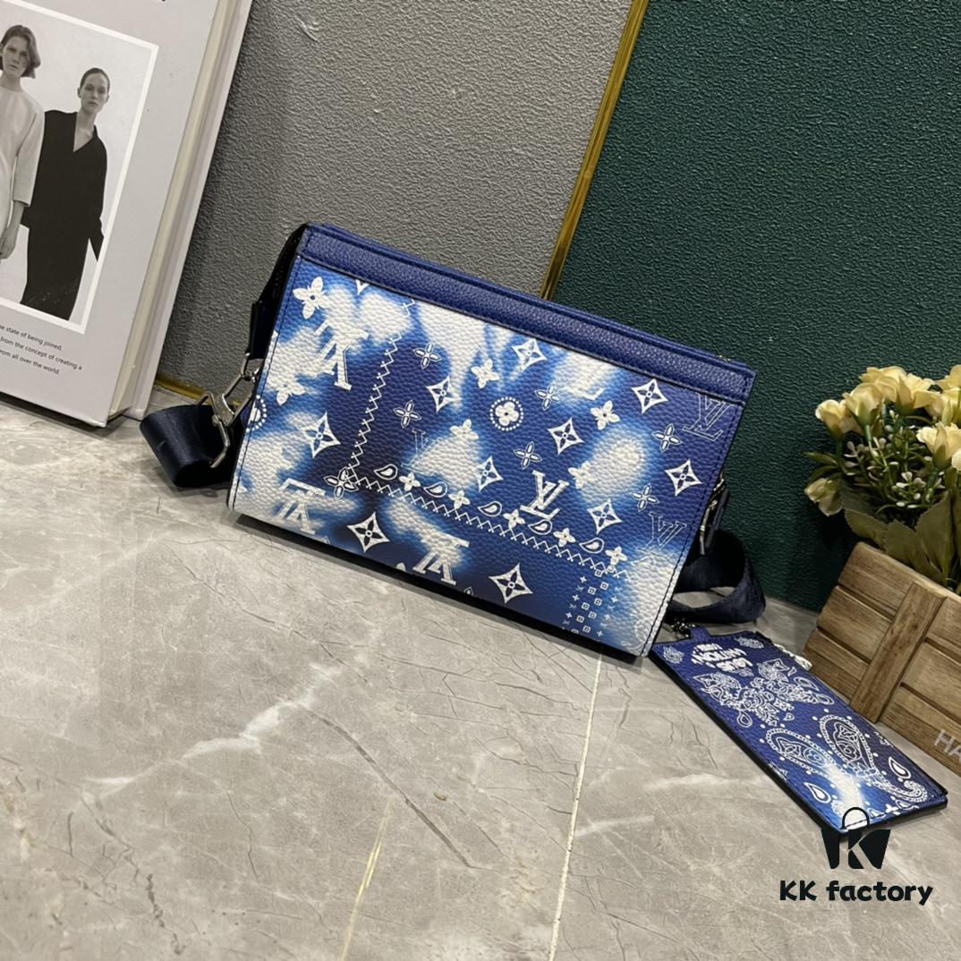 Upgraded 2-Piece Set M64608 M81115 M81972 M81124 M81753 M81431, Inspired by Louis Vuitton Pochette Voyage Clutch in Monogram Shadow Leather