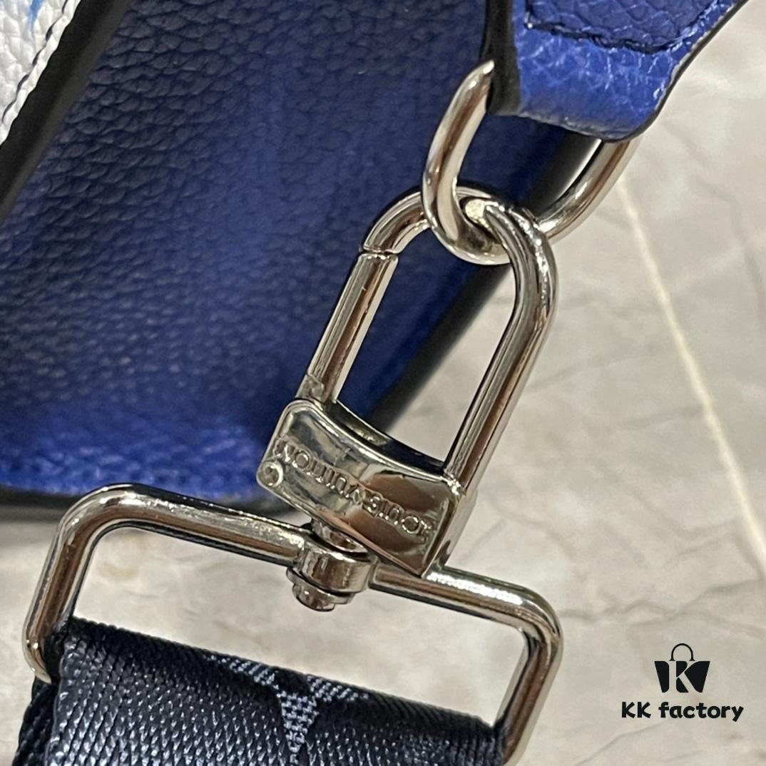 Upgraded 2-Piece Set M64608 M81115 M81972 M81124 M81753 M81431, Inspired by Louis Vuitton Pochette Voyage Clutch in Monogram Shadow Leather