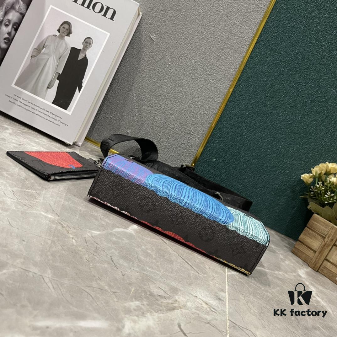 Upgraded 2-Piece Set M64608 M81115 M81972 M81124 M81753 M81431, Inspired by Louis Vuitton Pochette Voyage Clutch, Crafted in Monogram Shadow Leather