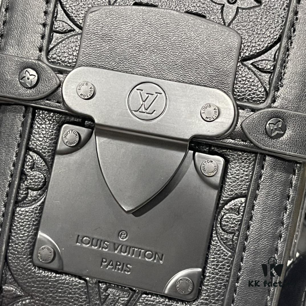 Upgraded Version M82077 M82070 Black Flower, Aged Flower, Full Leather Embossing Latest Model Vertical Trunk Mini Phone Bag