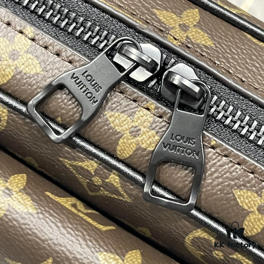 Upgraded M46795 M23742 Black Floral Embossed Men's Latest Messenger Bag Steamer Collection