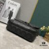 Upgraded M46795 M23742 Black Flower Embossed Latest Men's Steamer Messenger Bag