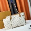 M40995 M40994 White Flower Parent-Child Bag Classic Shopping Bag Louis Vuitton New Neverfull