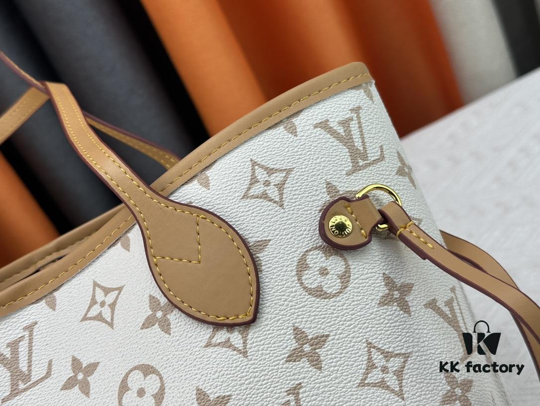 M40995 M40994 White Flower Parent-Child Bag Classic Shopping Bag Louis Vuitton New Neverfull