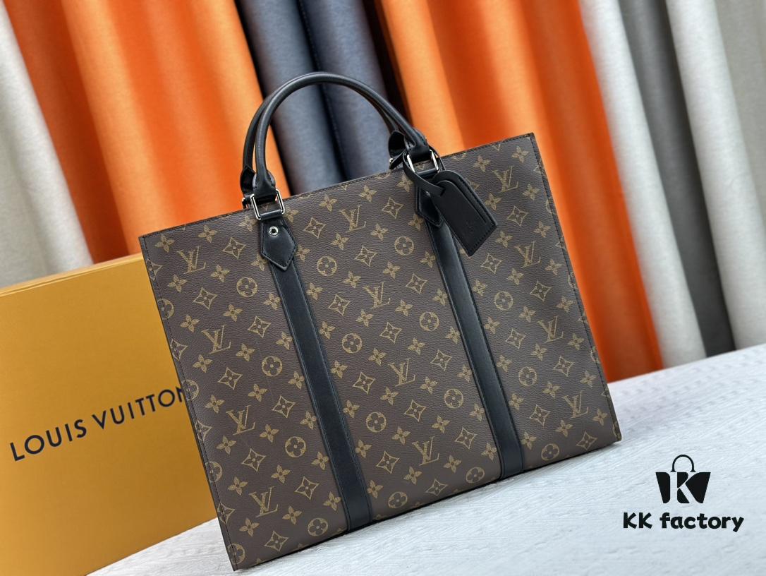 N24786 N47059 Sac Plat 24H Bag in Monogram Eclipse Coated Canvas