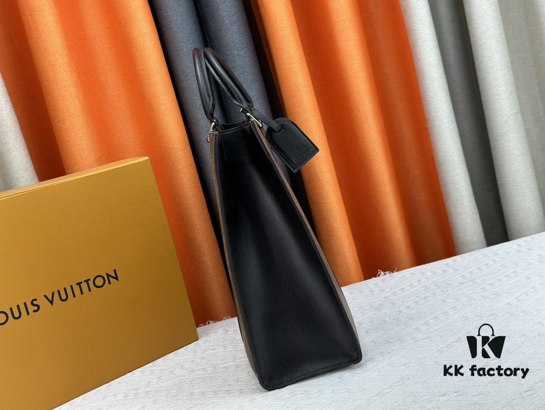 N24786 N47059 Sac Plat 24H Bag in Monogram Eclipse Coated Canvas