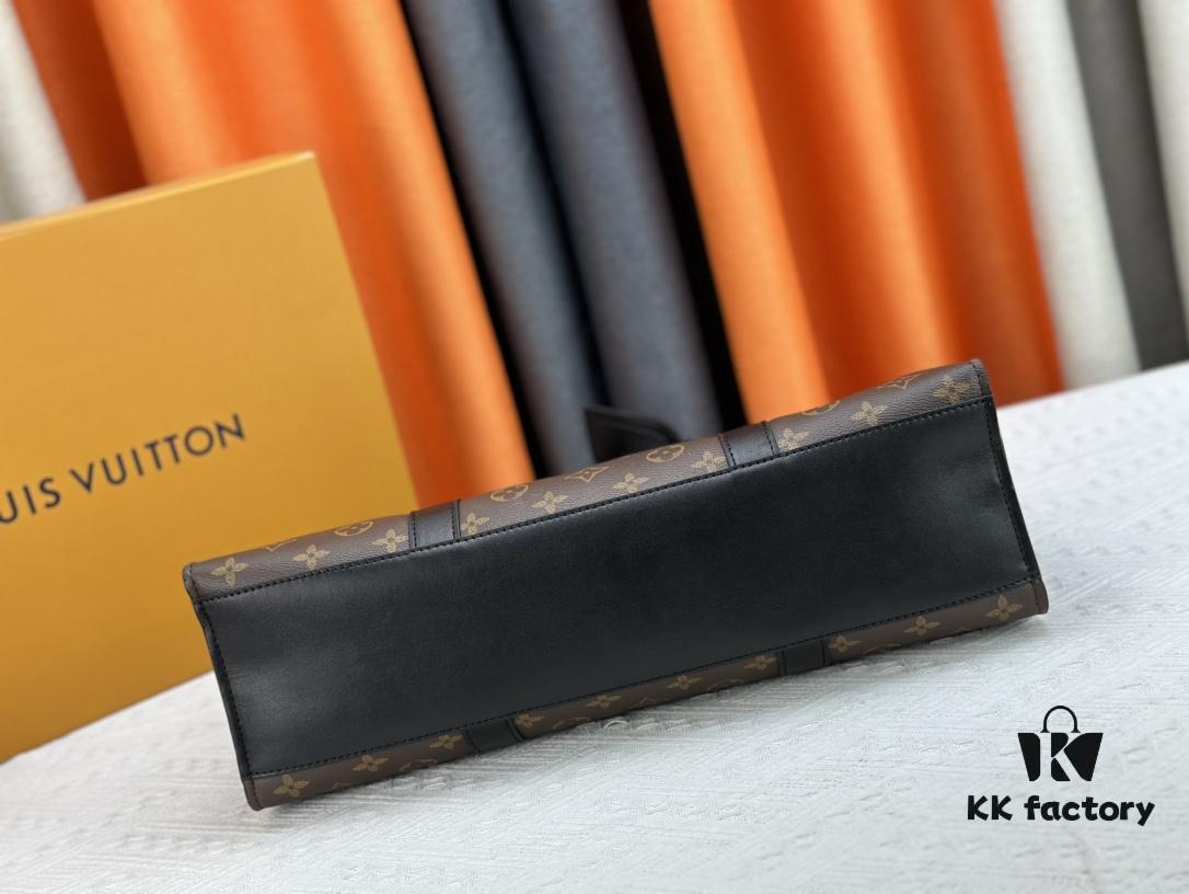 N24786 N47059 Sac Plat 24H Bag in Monogram Eclipse Coated Canvas