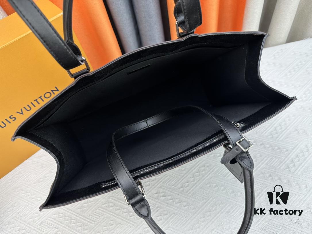 N24786 N47059 Sac Plat 24H Bag in Monogram Eclipse Coated Canvas