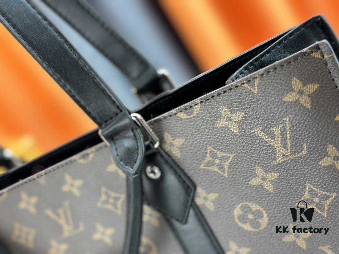 N24786 N47059 Sac Plat 24H Bag in Monogram Eclipse Coated Canvas