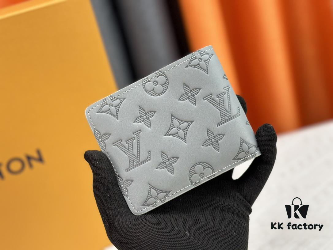 Wallet Original [Actual Item Photography, Own Background] M62901 Louis Vuitton Multiple Wallet in Black Monogram Shadow Calfskin