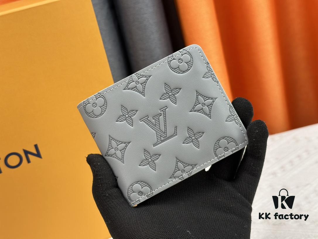 Wallet Original [Actual Item Photography, Own Background] M62901 Louis Vuitton Multiple Wallet in Black Monogram Shadow Calfskin