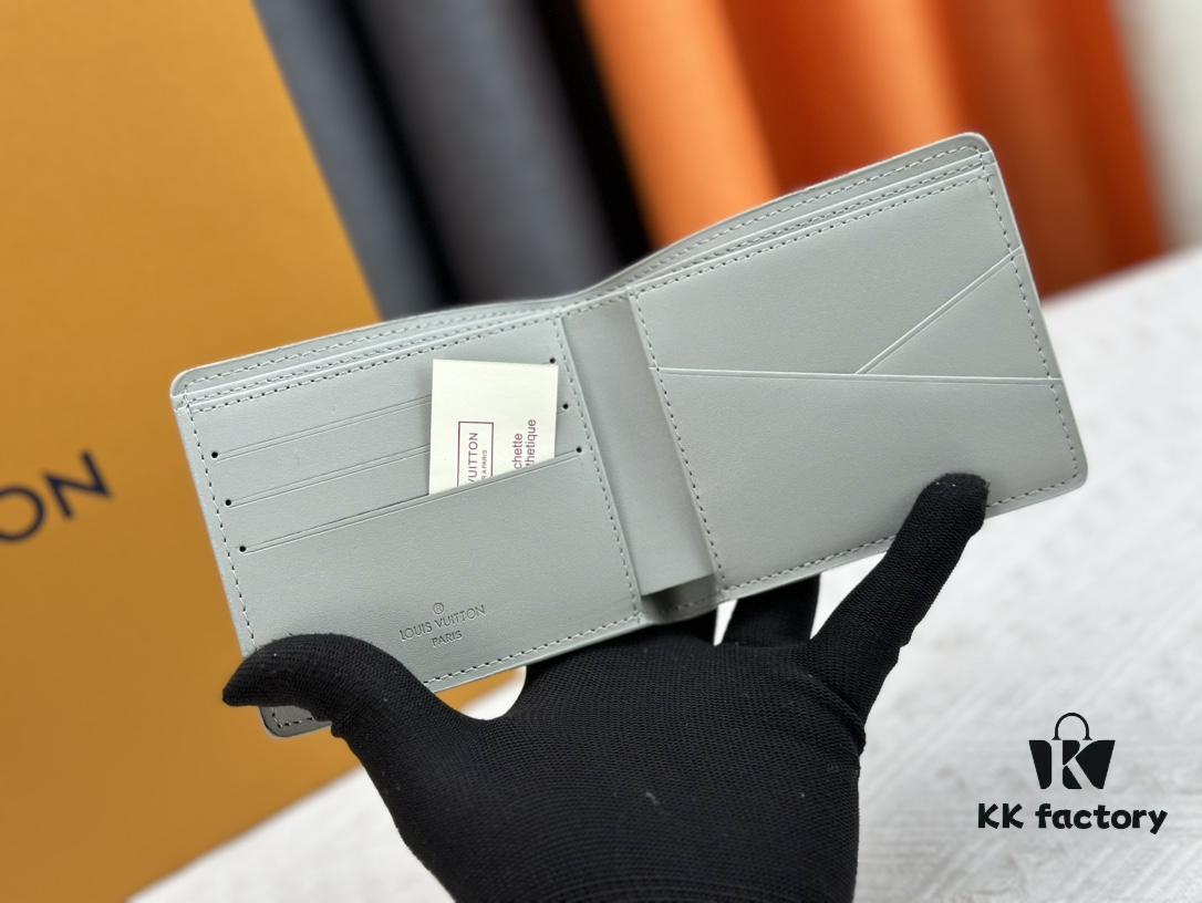 Wallet Original [Actual Item Photography, Own Background] M62901 Louis Vuitton Multiple Wallet in Black Monogram Shadow Calfskin