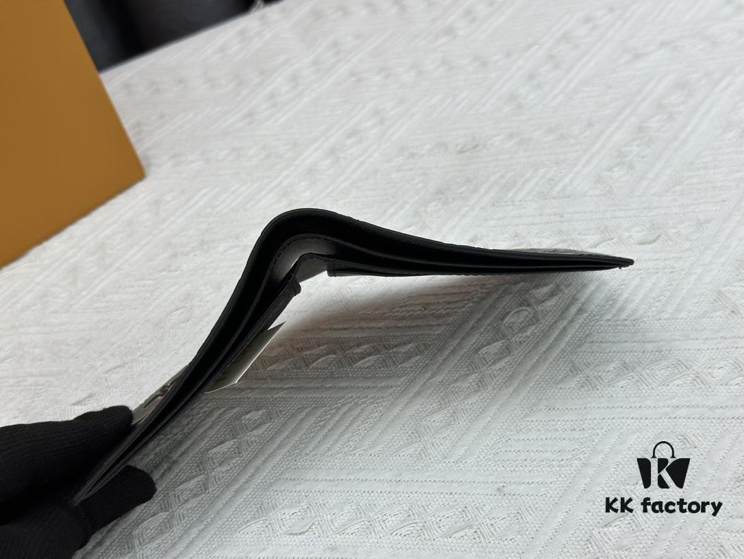 Wallet Original Version [Photographed with Own Background] M62901 Louis Vuitton Multiple Wallet in Black Monogram Shadow Calfskin Leather