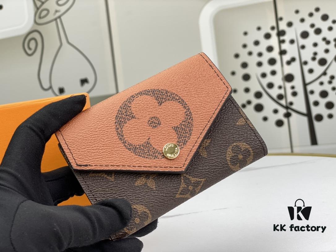 M80725 Yellow Flower New Color-Block Coin Purse