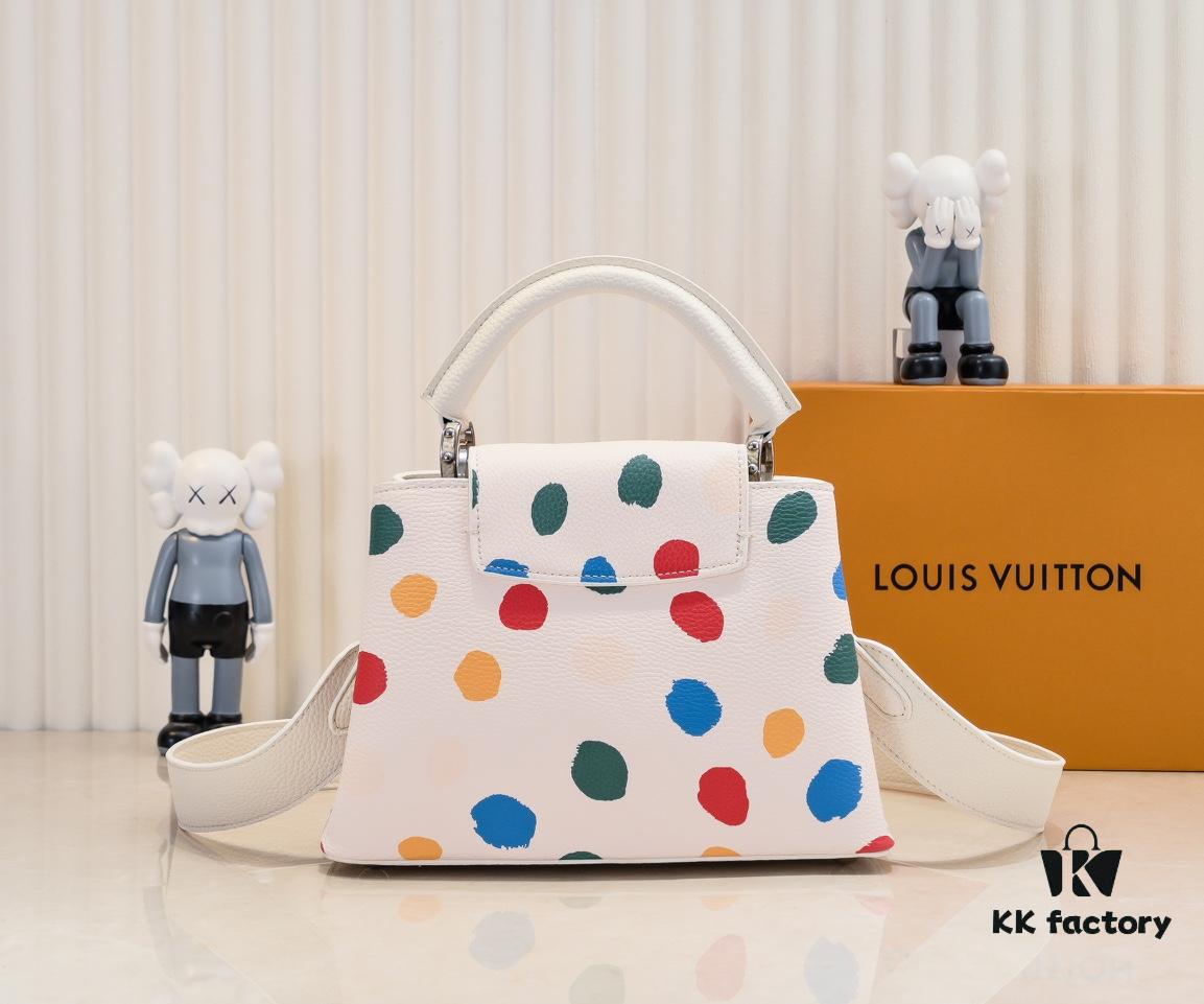 Upgraded M21663 LV x YK Capucines Small Handbag