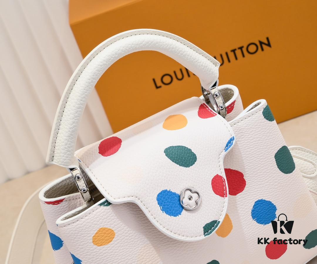 Upgraded M21663 LV x YK Capucines Small Handbag