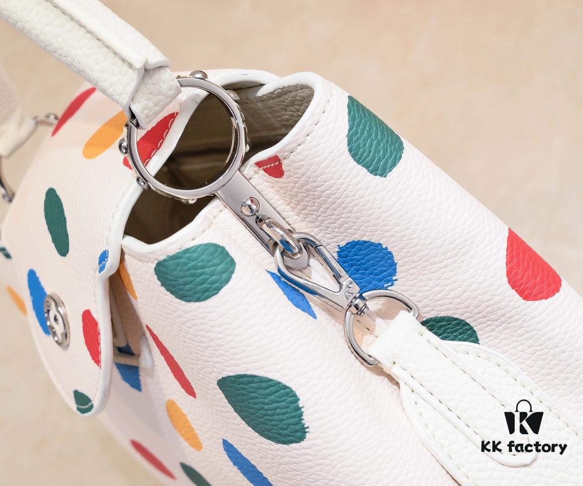 Upgraded M21663 LV x YK Capucines Small Handbag