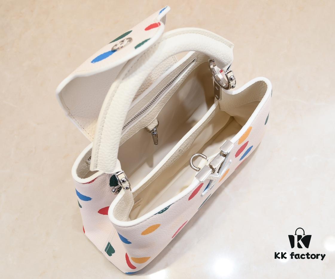 Upgraded M21663 LV x YK Capucines Small Handbag
