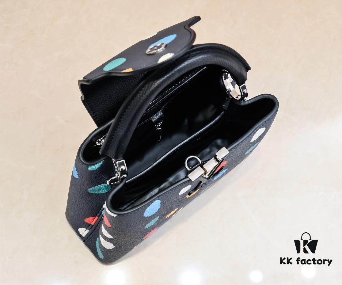 Upgraded M21663 LV x YK Capucines Small Handbag