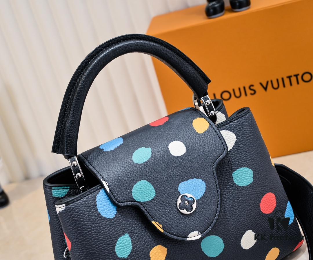 Upgraded M21663 LV x YK Capucines Small Handbag
