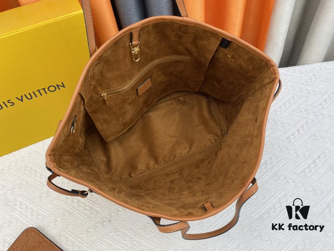 Upgraded Original Version [Exclusive Real-shot M45686 M40995] Petite Floral Pattern Classic Louis Vuitton New Neverfull Tote Bag