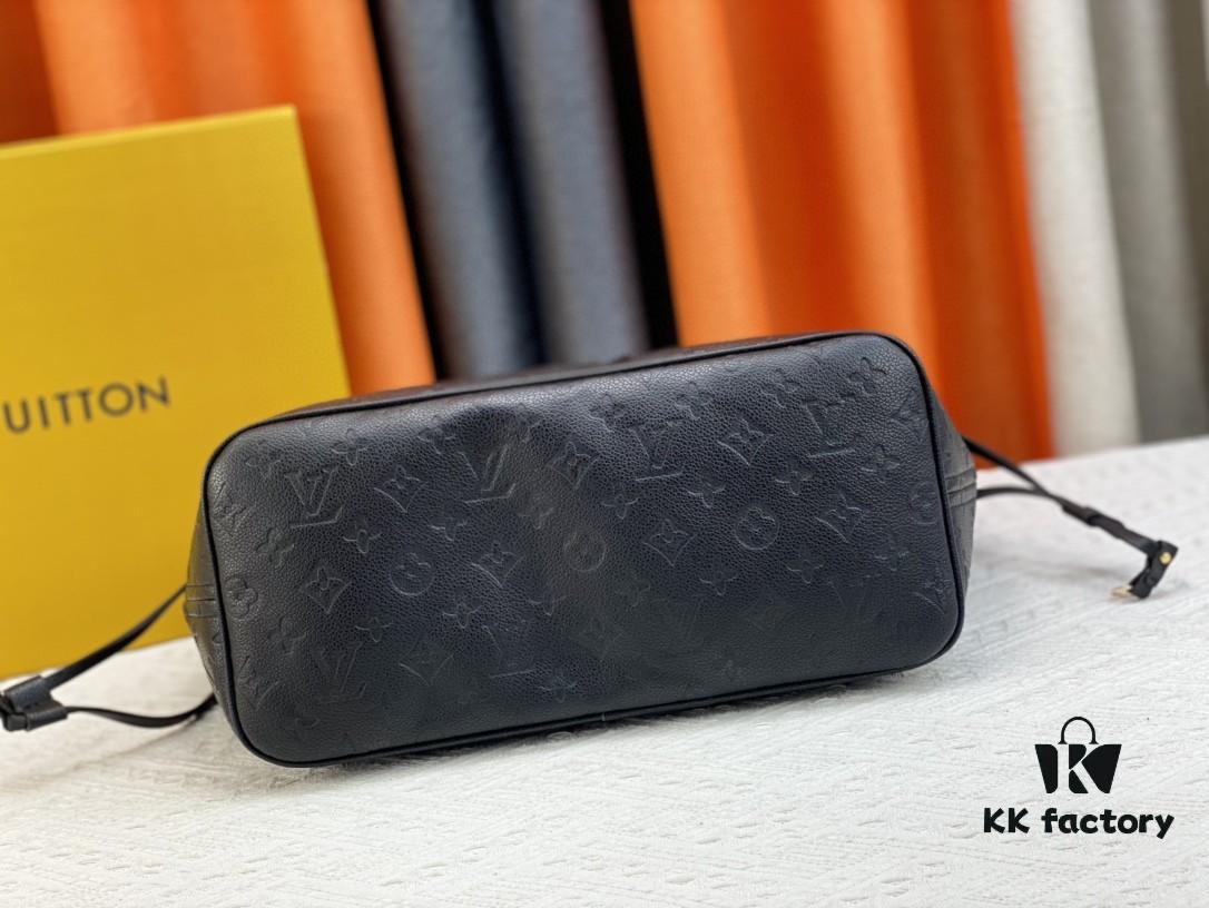 Upgraded Original Version [Exclusive Real Shot M45686 M40995] Small Floral Pressed Louis Vuitton New Neverfull Tote Bag